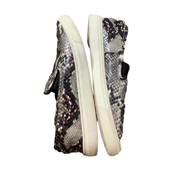 VINCE CAMUTO Black & Purple Snakeskin Print Comfy Slip On Shoes-Size 7 - Picture 10 of 11